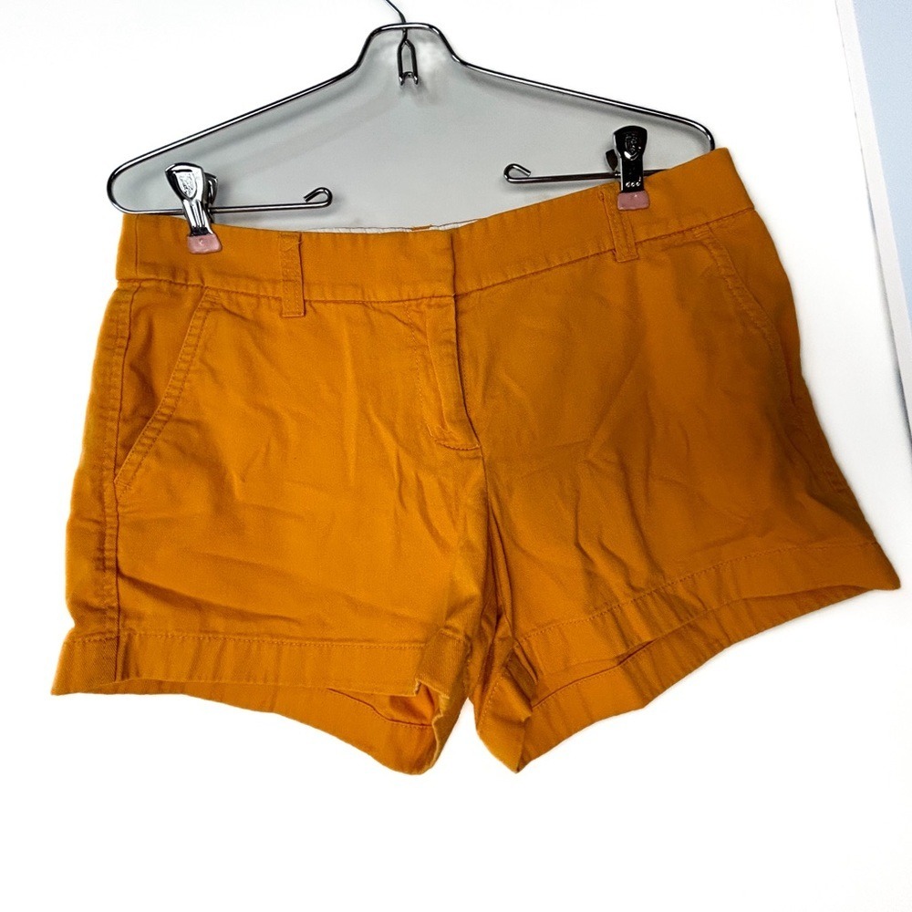 J.‎ Crew Re-Imagined Orange/Yellow Chino Shorts Women's Size 4